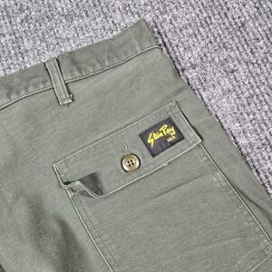 Stan Ray Pants Mens 42x31 Green Utility Workwear USA Fatigue Straight Military